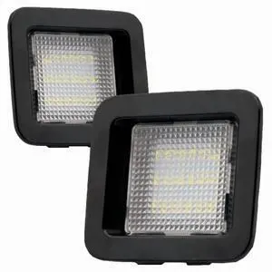 Yankok LED License Plate Lights Compatible with Ford F150 All Models 2015-2020 and F150 Raptor 2017-2020 Thirteenth Generation White Panel with Clear Lens 6500K 18 SMD Tag Lamp Assembly Yankok LED License Plate Lights Compatible with Ford F150 All Models 2015-2020 and F150 Raptor 2017-2020 Thirteenth Generation White Panel with Clear Lens 6500K 18 SMD Tag Lamp Assembly