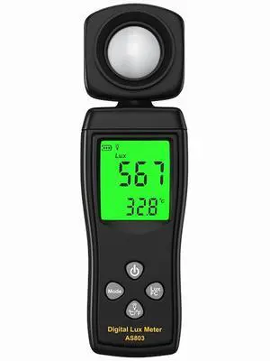 Yankok AS803 Smart Digital Light Meter 1-200000 Lux Auto Measurement Lumen Checker Tools with High Accuracy 180D Rotatable Sensor Yankok AS803 Smart Digital Light Meter 1-200000 Lux Auto Measurement Lumen Checker Tools with High Accuracy 180D Rotatable Sensor
