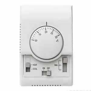 Yankok Mechanical Thermostat Air Conditioner Fan Coil Unit Controller Manual Switch T6373B1130 Yankok Mechanical Thermostat Air Conditioner Fan Coil Unit Controller Manual Switch T6373B1130