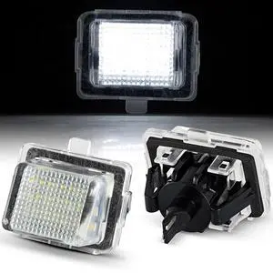 Yankok LED License Plate Lights Compatible with Mercedes Benz W204 S204 W212 S212 C207 C216 W221 18 SMD 6500K Xenon White Can-bus Error Free Yankok LED License Plate Lights Compatible with Mercedes Benz W204 S204 W212 S212 C207 C216 W221 18 SMD 6500K Xenon White Can-bus Error Free