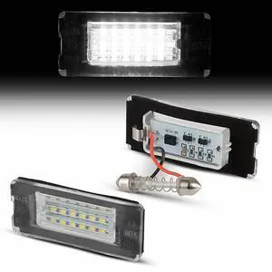 Yankok LED License Plate Lights for Mini Cooper R56 R57 R58 R59 Hardtop Convertible Coupe Roadster 6000K 18 SMD Can-bus Error Free Tag Lamp Assembly Yankok LED License Plate Lights for Mini Cooper R56 R57 R58 R59 Hardtop Convertible Coupe Roadster 6000K 18 SMD Can-bus Error Free Tag Lamp Assembly