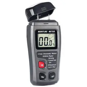 Bside EMT01 Digital Wood Moisture Meter Handheld 2 Pins Timber Lumber Damp Humidity Detector Tester with Large LCD Display Bside EMT01 Digital Wood Moisture Meter Handheld 2 Pins Timber Lumber Damp Humidity Detector Tester with Large LCD Display