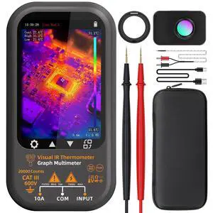 BSIDE Thermal Multimeter, 320x428 IR Resolution with Macro Lens, Date Recording Mode with 360-Degree Rotate Touch LCD, 15 Thermal Palettes 20000 Counts Voltmeter for Electricity PCB HVAC Circuit Break BSIDE Thermal Multimeter, 320x428 IR Resolution with Macro Lens, Date Recording Mode with 360-Degree Rotate Touch LCD, 15 Thermal Palettes 20000 Counts Voltmeter for Electricity PCB HVAC Circuit Break