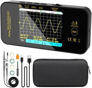 BSIDE Handheld Digital Oscilloscope, 50MHz Bandwidth with 3.2 Color LCD, 200MSa/s Sampling Rate, Potable Automotive Scope Tester with Auto/Nomal/Single Trigger for Electronic Audio Amplifier Hobbyist BSIDE Handheld Digital Oscilloscope, 50MHz Bandwidth with 3.2 Color LCD, 200MSa/s Sampling Rate, Potable Automotive Scope Tester with Auto/Nomal/Single Trigger for Electronic Audio Amplifier Hobbyist