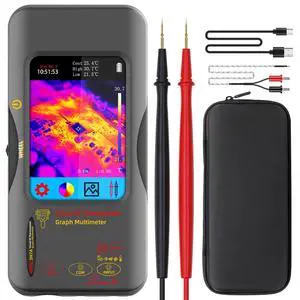 BSIDE Thermal Multimeter, 320x320 IR Resolution with 3.98" Touch LCD, 15 Thermal Palettes with Date Recording Mode, 20000 Counts Capacitance Amp Diode Tester for Machinery PCB Electrical Circuit Break BSIDE Thermal Multimeter, 320x320 IR Resolution with 3.98" Touch LCD, 15 Thermal Palettes with Date Recording Mode, 20000 Counts Capacitance Amp Diode Tester for Machinery PCB Electrical Circuit Break