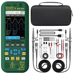 BSIDE Handheld Digital Oscilloscope Multimeter 2 Channels 50MHz Bandwidth Scope Tester, 3.98" TFT LCD DDS Generator with 2 Probes, Measure Flexible AC Current Clamp, Temp Capacitance Diode Amp Voltage BSIDE Handheld Digital Oscilloscope Multimeter 2 Channels 50MHz Bandwidth Scope Tester, 3.98" TFT LCD DDS Generator with 2 Probes, Measure Flexible AC Current Clamp, Temp Capacitance Diode Amp Voltage