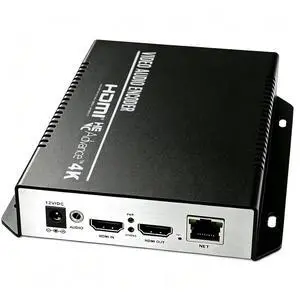 4K HDMI H.265 Encoder, 4-Channel IPTV Streaming Encoder with 2×4K30 + 2×1080P30 Output, HDMI Loop-Out, Support RTMP RTMPS SRT RTSP HTTP UDP ONVIF for YouTube Facebook Live 4K HDMI H.265 Encoder, 4-Channel IPTV Streaming Encoder with 2×4K30 + 2×1080P30 Output, HDMI Loop-Out, Support RTMP RTMPS SRT RTSP HTTP UDP ONVIF for YouTube Facebook Live