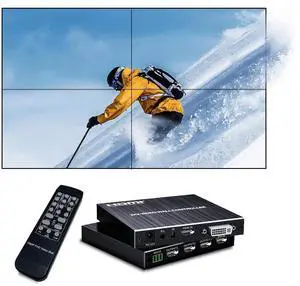 Video Wall Controller, 2x2 HDMI DVI Video Wall control ,108060 Input / Output with 8 Splicing Modes 2x2,1x1,2x1,3x1,4x1,1x2,1x3,1x4,180°Rotate TV Wall Processor for Big Screen TV Wall...etc. Video Wall Controller, 2x2 HDMI DVI Video Wall control ,108060 Input / Output with 8 Splicing Modes 2x2,1x1,2x1,3x1,4x1,1x2,1x3,1x4,180°Rotate TV Wall Processor for Big Screen TV Wall...etc.