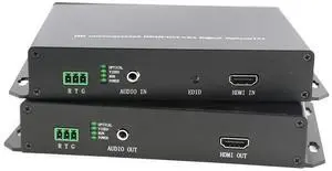 HD 1920 * 1200@60HZ HDMI Extender Transmitter Receiver 10km with Fiber Optic Supports KVM Function and Transmit HDMI/DVI-D/Audio/RS232 HD 1920 * 1200@60HZ HDMI Extender Transmitter Receiver 10km with Fiber Optic Supports KVM Function and Transmit HDMI/DVI-D/Audio/RS232
