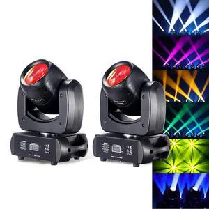 120W LED Moving Head Dj Light Roto Prism Beam Stage Lights 8 GOBOs 8 Colors DMX 512 12CH Sound DJ Lighting for Disco Party Events Wedding Stage Lighting (2) 120W LED Moving Head Dj Light Roto Prism Beam Stage Lights 8 GOBOs 8 Colors DMX 512 12CH Sound DJ Lighting for Disco Party Events Wedding Stage Lighting (2)