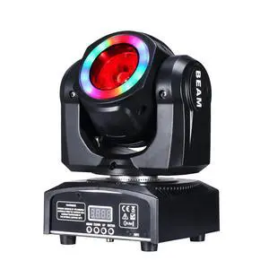 Moving Head Lights 60W LED Stage Lights RGBW Beam Halo Cycle Strip DJ Lighting, DMX 512 Sound Activation for Event Parties Wedding Church Live Band Show Moving Head Lights 60W LED Stage Lights RGBW Beam Halo Cycle Strip DJ Lighting, DMX 512 Sound Activation for Event Parties Wedding Church Live Band Show