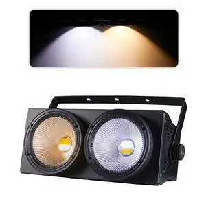 2x100W COB Par Lights for Stage 2-Eyes LED Blinder Fresnel Flash Strobe Wash DJ Lights DMX Sound Activated Audience Lighting for Church Party Wedding Cool&Warm White 2in1 2x100W COB Par Lights for Stage 2-Eyes LED Blinder Fresnel Flash Strobe Wash DJ Lights DMX Sound Activated Audience Lighting for Church Party Wedding Cool&Warm White 2in1