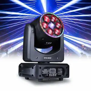DJ Light Moving Head 150W LED Stage Lights 8 GOBOs 8 Colors Bee Eye + Spot + Halo Effect DMX512 Sound Activated for Wedding DJ Party Club Disco Events DJ Light Moving Head 150W LED Stage Lights 8 GOBOs 8 Colors Bee Eye + Spot + Halo Effect DMX512 Sound Activated for Wedding DJ Party Club Disco Events