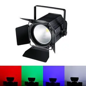 COB Stage Lights with Barn Doors, COB Par Light 200W LED RGBW 4in1, DMX512 Master-Slave Sound DJ Lighting Spotlight Fresnel for Church Concert Wedding (4-Colors Style, 1) COB Stage Lights with Barn Doors, COB Par Light 200W LED RGBW 4in1, DMX512 Master-Slave Sound DJ Lighting Spotlight Fresnel for Church Concert Wedding (4-Colors Style, 1)