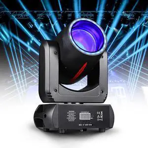 150W LED DJ Light Moving Head Stage Light Beam Halo 8 Gobos 8 Colors 3D Rotating 18-Facet Prism, DMX 512 Sound Activated for Wedding Party Church Live Events Club Disco 150W LED DJ Light Moving Head Stage Light Beam Halo 8 Gobos 8 Colors 3D Rotating 18-Facet Prism, DMX 512 Sound Activated for Wedding Party Church Live Events Club Disco