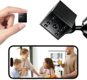 W10 1080P HD WiFi Security Camera, Smart Indoor Home Cam with Motion Detection & Night Vision, Compact Wireless Monitor 64G memory card W10 1080P HD WiFi Security Camera, Smart Indoor Home Cam with Motion Detection & Night Vision, Compact Wireless Monitor 64G memory card