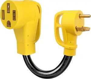 RV Adapter 30 Amp to 50 Amp Adapter TT-30P to N14-50R for Camper RV Adapter 30 Amp to 50 Amp Adapter TT-30P to N14-50R for Camper