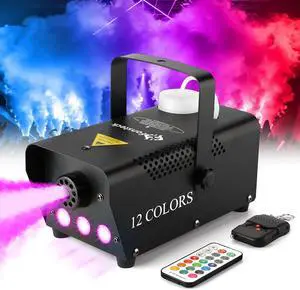 Fog Machine Smoke Machine with LED Lights and 12 Color Light Effects,2000CFM Smoke Maker, for Halloween, Outdoor, Wedding, Parties, DJ Stage Fog Machine Smoke Machine with LED Lights and 12 Color Light Effects,2000CFM Smoke Maker, for Halloween, Outdoor, Wedding, Parties, DJ Stage