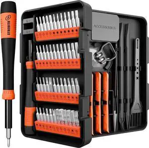 Precision Screwdriver Set 58 in 1 Small Screwdriver Set with Torx, Triwing, Pentalobe Star, Mini Repair Tool Kit for Computer, PC, Laptop, Phone, PS5, X-BOX, S-witch, Eyeglasses, Electronic Precision Screwdriver Set 58 in 1 Small Screwdriver Set with Torx, Triwing, Pentalobe Star, Mini Repair Tool Kit for Computer, PC, Laptop, Phone, PS5, X-BOX, S-witch, Eyeglasses, Electronic