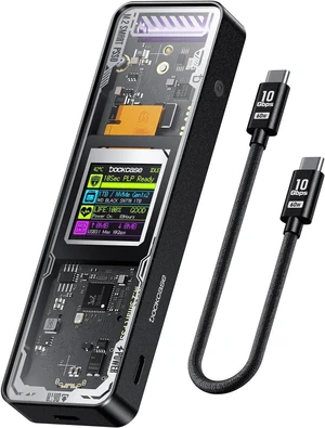 DOCKCASE Explorer Edition M.2 NVMe SSD Enclosure,Support 10s PLP Prevents Write Data Loss,USB 3.2 Gen 2 Type-C (10 Gbps), fits NVMe PCIe,Size 2230/2242/2260/2280,Support M-Key B+M Key UASP DOCKCASE Explorer Edition M.2 NVMe SSD Enclosure,Support 10s PLP Prevents Write Data Loss,USB 3.2 Gen 2 Type-C (10 Gbps), fits NVMe PCIe,Size 2230/2242/2260/2280,Support M-Key B+M Key UASP