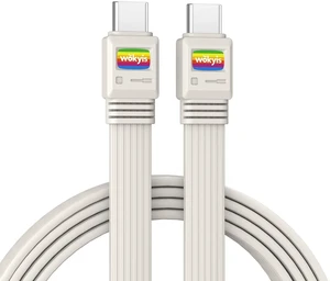 80Gbps USB4 Flat Cable, 3.3ft/1m, 240W Charging, 8K@60Hz Video, Compatible with Thunderbolt 5/4/3 80Gbps USB4 Flat Cable, 3.3ft/1m, 240W Charging, 8K@60Hz Video, Compatible with Thunderbolt 5/4/3
