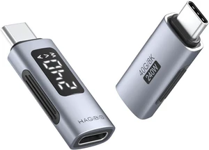 Hagibis LED Display USB C Adapter 240W 40Gbps 8K@60Hz, USB4 Connecter for Thunderbolt 4/3, iPhone 16 15 Pro Max, Current Voltage Fast Charging Monitoring Display Tester Detector (TUA04) Hagibis LED Display USB C Adapter 240W 40Gbps 8K@60Hz, USB4 Connecter for Thunderbolt 4/3, iPhone 16 15 Pro Max, Current Voltage Fast Charging Monitoring Display Tester Detector (TUA04)