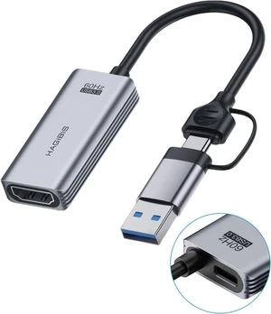 Hagibis USB3.0 Video Capture Card with 100W PD HDMI to USB/USB C 1080P HD 60fps Live and Record Video Audio Game MS2130 for Quest 3 2 Pro VR Switch2 PS4/5 Live Broadcast, Gaming, Streaming (UHC07P) Hagibis USB3.0 Video Capture Card with 100W PD HDMI to USB/USB C 1080P HD 60fps Live and Record Video Audio Game MS2130 for Quest 3 2 Pro VR Switch2 PS4/5 Live Broadcast, Gaming, Streaming (UHC07P)