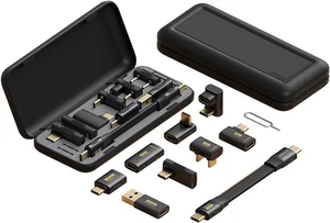 Hagibis USB-C Adapter Kit, Multifunction 80Gbps 240W 8K@60Hz USB4 V2.0 Type-C Right Angle Adapter 90 Degree Convertor Set Magnetic Storage Case with USB4 Cable and SIM Card Eject Pin Hagibis USB-C Adapter Kit, Multifunction 80Gbps 240W 8K@60Hz USB4 V2.0 Type-C Right Angle Adapter 90 Degree Convertor Set Magnetic Storage Case with USB4 Cable and SIM Card Eject Pin