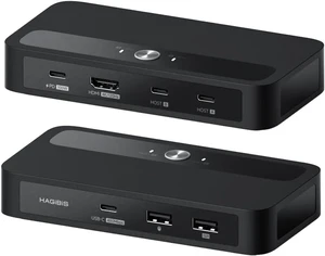 Hagibis KVM Switch 1 Monitor 2 Computers with 100W PD, 4K@120Hz HDMI, USB-C KVM Switcher Hub Sharing Monitor Keyboard Mouse Printer Scanner for Switch2 macOS Windows Linux Hagibis KVM Switch 1 Monitor 2 Computers with 100W PD, 4K@120Hz HDMI, USB-C KVM Switcher Hub Sharing Monitor Keyboard Mouse Printer Scanner for Switch2 macOS Windows Linux