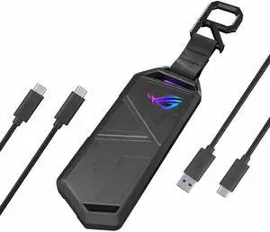 ROG Strix Arion Aluminum Alloy M.2 NVMe SSD Enclosure Case Adapter, USB 3.2 Gen 2 Type-C ,10 Gbps, USB-C to C and USB-C to A Cables, Fits PCIe 2280/2260/2242/2230 M Key/B+M Key, ROG Strix Arion Aluminum Alloy M.2 NVMe SSD Enclosure Case Adapter, USB 3.2 Gen 2 Type-C ,10 Gbps, USB-C to C and USB-C to A Cables, Fits PCIe 2280/2260/2242/2230 M Key/B+M Key,