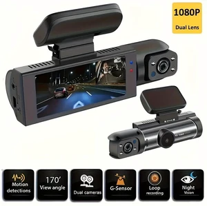 1080P Dual Lens Dash Cam Front & Inside 170° Wide Angle IR Night Vision WiFi Car DVR Camera with G-Sensor Loop Recording Parking Monitor 1080P Dual Lens Dash Cam Front & Inside 170° Wide Angle IR Night Vision WiFi Car DVR Camera with G-Sensor Loop Recording Parking Monitor