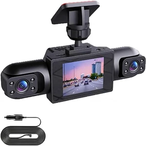 4K Quad Lens Dash Cam 360° Panoramic Front Inside Left Right Rear 2" IPS Screen WiFi Car DVR Camera Night Vision G-Sensor Loop Recording Parking Monitor 4K Quad Lens Dash Cam 360° Panoramic Front Inside Left Right Rear 2" IPS Screen WiFi Car DVR Camera Night Vision G-Sensor Loop Recording Parking Monitor