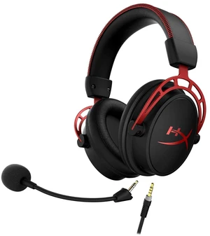 HyperX Cloud Alpha - Gaming Headset, Dual Chamber Drivers, Legendary Comfort, Aluminum Frame, Detachable Microphone, Works on PC, PS4, PS5, Xbox One, Xbox Series X|S, Nintendo Switch and Mobile Red HyperX Cloud Alpha - Gaming Headset, Dual Chamber Drivers, Legendary Comfort, Aluminum Frame, Detachable Microphone, Works on PC, PS4, PS5, Xbox One, Xbox Series X|S, Nintendo Switch and Mobile Red