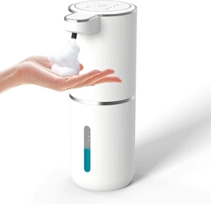 Automatic Soap Dispenser Touchless Foaming Soap Dispenser 400ml USB Rechargeable Dispenser Electric Wall Mounted 4levels Adjustable Foam Dish Soap Pump for Bathroom Kitchen Automatic Soap Dispenser Touchless Foaming Soap Dispenser 400ml USB Rechargeable Dispenser Electric Wall Mounted 4levels Adjustable Foam Dish Soap Pump for Bathroom Kitchen