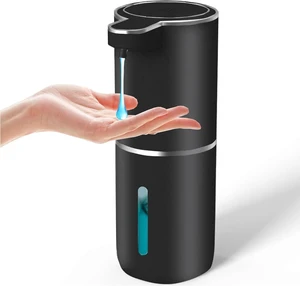 Automatic Liquid Soap Dispenser,Touchless Hand Soap Dispenser USB Rechargeabled Dispenser Electric,Wall Mounted 4 Levels Adjustable Dispenser Pump for Bathroom Kitchen Dish Soap Black Automatic Liquid Soap Dispenser,Touchless Hand Soap Dispenser USB Rechargeabled Dispenser Electric,Wall Mounted 4 Levels Adjustable Dispenser Pump for Bathroom Kitchen Dish Soap Black