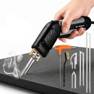 300W Hot Knife Foam Cutter, 600°C Fast Heat, With 4 Blades, Active Cooling,Adjustable Temperature, With Foldable Stand And Cleaning Brush, Portable Foam Cutting Tool For Foam, Plastic, And Fabric 300W Hot Knife Foam Cutter, 600°C Fast Heat, With 4 Blades, Active Cooling,Adjustable Temperature, With Foldable Stand And Cleaning Brush, Portable Foam Cutting Tool For Foam, Plastic, And Fabric