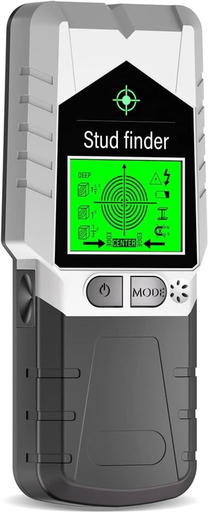 6 in 1 Stud Finder Wall Scanner, Electronic Stud Detector with LCD Display & Sound Alarm, Magnetic Stud Sensor for Wood, Metal, AC Wire, Pipe Detection in Walls, Ceilings, Floors-Silver 6 in 1 Stud Finder Wall Scanner, Electronic Stud Detector with LCD Display & Sound Alarm, Magnetic Stud Sensor for Wood, Metal, AC Wire, Pipe Detection in Walls, Ceilings, Floors-Silver