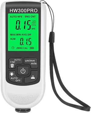 Paint Thickness Gauge Meter Fe/NFe Probe Coating Thickness Gauge Professional Multifunctional Car Paint Depth Gauge Test Precise HW-300PRO for Car Automatic Detection(white) Paint Thickness Gauge Meter Fe/NFe Probe Coating Thickness Gauge Professional Multifunctional Car Paint Depth Gauge Test Precise HW-300PRO for Car Automatic Detection(white)