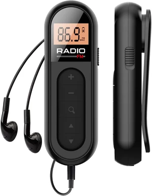 MI03 Pocket FM Radio Portable with Clip Rechargeable -Black,Long Battery Life, Auto Scan, Lock Key, Backlight, Sleep Timer,Digital Mini Radio,for Walking, Racing FM Receiver MI03 Pocket FM Radio Portable with Clip Rechargeable -Black,Long Battery Life, Auto Scan, Lock Key, Backlight, Sleep Timer,Digital Mini Radio,for Walking, Racing FM Receiver