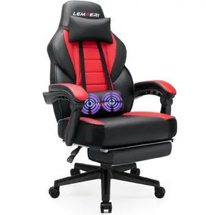 Big and Tall Gaming Chair 400lb Capacity, Heavy-Duty Office Chair with Reinforced Footrest, Wide Seat High Back PC Desk Chair with Linkage Armrests, Thickened Steel Frame, PU Leather, Red Big and Tall Gaming Chair 400lb Capacity, Heavy-Duty Office Chair with Reinforced Footrest, Wide Seat High Back PC Desk Chair with Linkage Armrests, Thickened Steel Frame, PU Leather, Red