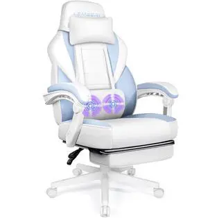 Big and Tall Gaming Chair 400lb Capacity, Heavy-Duty Office Chair with Reinforced Footrest, Wide Seat High Back PC Desk Chair with Linkage Armrests, Thickened Steel Frame, PU Leather Big and Tall Gaming Chair 400lb Capacity, Heavy-Duty Office Chair with Reinforced Footrest, Wide Seat High Back PC Desk Chair with Linkage Armrests, Thickened Steel Frame, PU Leather