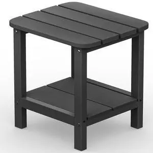 Adirondack Table Outdoor Side Table- Gray Adirondack Table Outdoor Side Table- Gray