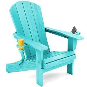 Adirondack Chair with Cup Holders - Composite Adirondack Chairs HDPE Outdoor Chairs All Weather Use- Aruba Adirondack Chair with Cup Holders - Composite Adirondack Chairs HDPE Outdoor Chairs All Weather Use- Aruba