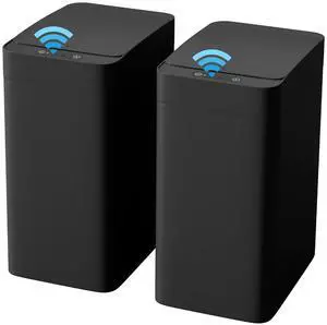Bathroom Trash Can with Lid 2.5 Gallon, Motion Sensor Trash Can 2 Pack, Slim Automatic Garbage Can, Touchless Smart Wastebaskets Waterproof for Bathroom, Kitchen, Office (2, Black) Bathroom Trash Can with Lid 2.5 Gallon, Motion Sensor Trash Can 2 Pack, Slim Automatic Garbage Can, Touchless Smart Wastebaskets Waterproof for Bathroom, Kitchen, Office (2, Black)