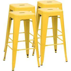 30 Inches Metal Bar Stools Industrial Barstools Stackable High Backless Stools Vintage Indoor Outdoor Stackable Kitchen Stools 30 Inches Metal Bar Stools Industrial Barstools Stackable High Backless Stools Vintage Indoor Outdoor Stackable Kitchen Stools