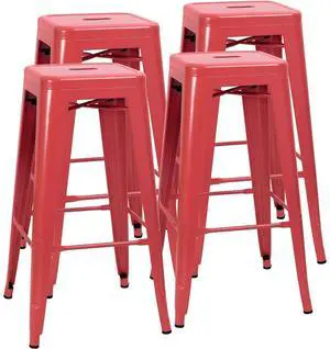 30 Inches Metal Bar Stools Industrial Barstools Stackable High Backless Stools Vintage Indoor Outdoor Stackable Kitchen Stools 30 Inches Metal Bar Stools Industrial Barstools Stackable High Backless Stools Vintage Indoor Outdoor Stackable Kitchen Stools