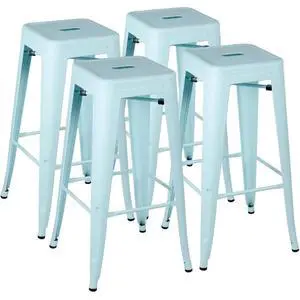30 Inches Metal Bar Stools Industrial Barstools Stackable High Backless Stools Vintage Indoor Outdoor Stackable Kitchen Stools 30 Inches Metal Bar Stools Industrial Barstools Stackable High Backless Stools Vintage Indoor Outdoor Stackable Kitchen Stools