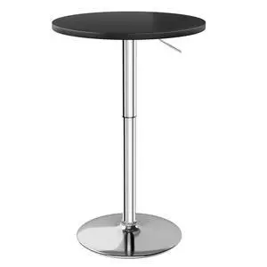 Bistro Pub Table Height Adjustable Round Bar Table 27.4-36 Inches, 360°Swivel Cocktail Table for Dining Room, Party, Café (1, Black-Silver) Bistro Pub Table Height Adjustable Round Bar Table 27.4-36 Inches, 360°Swivel Cocktail Table for Dining Room, Party, Café (1, Black-Silver)
