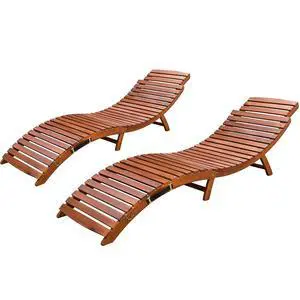 Patio Chaise Pool Lounge Outdoor Folding Wooden Lounge Chair for Outside Waterproof Lounge Chair (2 Piece) Patio Chaise Pool Lounge Outdoor Folding Wooden Lounge Chair for Outside Waterproof Lounge Chair (2 Piece)