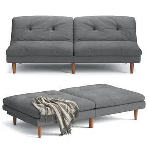 Futon Sofa Bed Modern Linen Couch Convertible Folding Futon Reclining Sleeper Sofa Couch for Small Space Apartment Loveseat with Adjustable Backrest (Dark Grey) Futon Sofa Bed Modern Linen Couch Convertible Folding Futon Reclining Sleeper Sofa Couch for Small Space Apartment Loveseat with Adjustable Backrest (Dark Grey)